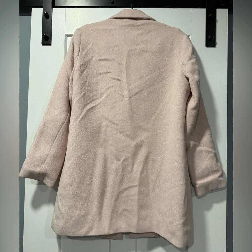 Old Navy Light Pink Wool Pea Coat Ladies Size Medium - Picture 2 of 2